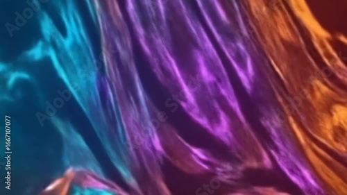 Abstract vibrant flowing colors