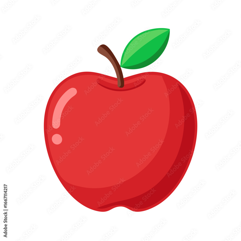 Fototapeta premium apple outline coloring book page line art illustration digital drawing, apple line art icon for apps and websites, apple silhouette vector illustration