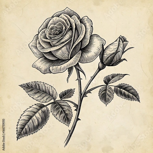 vintage rose background