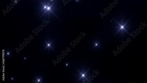Abstract light flares on a dark background