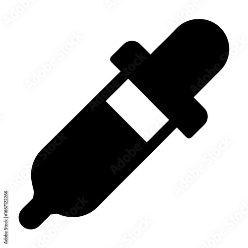 Black and white image of a dropper for use in laboratory settings