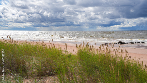 Fototapeta Naklejka Na Ścianę i Meble -  Sea coast in Latvia near Vitrupe
