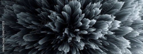 Wallpaper Mural Abstract Dark Floral Texture in Monochrome Shades Torontodigital.ca