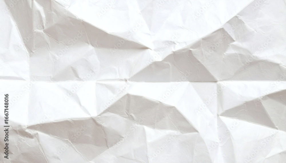 Obraz premium White Folded and Wrinkled Paper Texture Background, High-Resolution Creased Paper Design, Crumpled Paper Surface, Vintage Wrinkle Texture, Blank Paper Backdrop for Graphic Design and Creative Projects