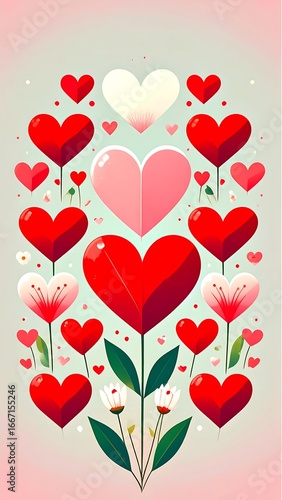 Heart-shaped flowers