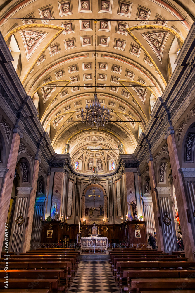 Fototapeta premium Église Saint Jean Baptiste de Porto-Vecchio en Corse du Sud en France