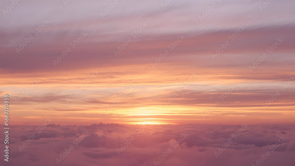 Fototapeta premium sunset in the clouds