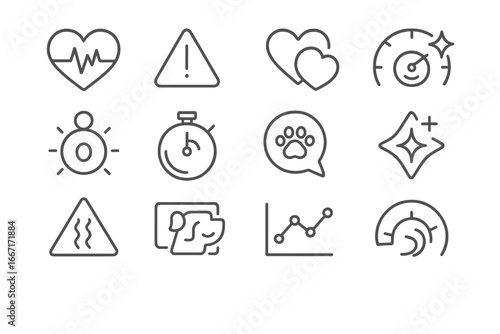 Mood meter ar tail icon health pet vector bonding bubble wag sparkle