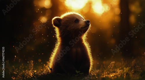 Beautiful Christmas Tree Decorated With Star Ornaments and Warm Lights in a C...