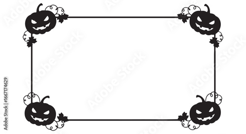 halloween border frame vector