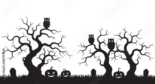 halloween border frame vector