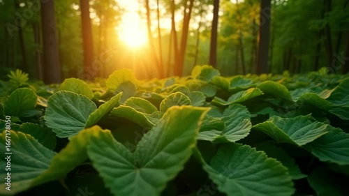 sun in the forest