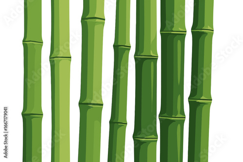 A natural wall featuring lush green bamboo as a fence, a garden backdrop, and a textured pattern