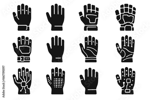 Precision flexible data standard surgical glove lightweight vector rugged armor icon