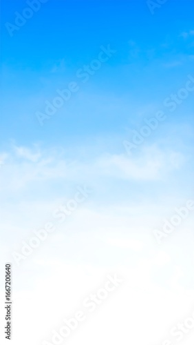 Tranquil sky with soft clouds