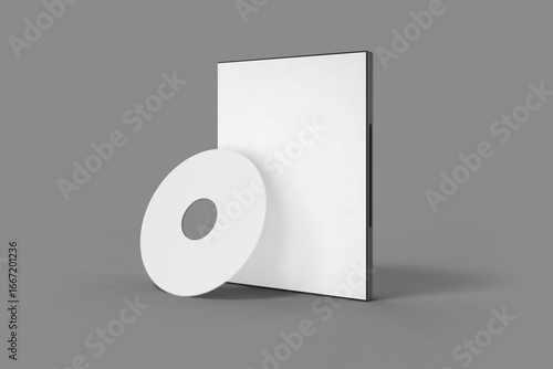 Papier peint Blank dvd case and disc mockup template for branding and presentation