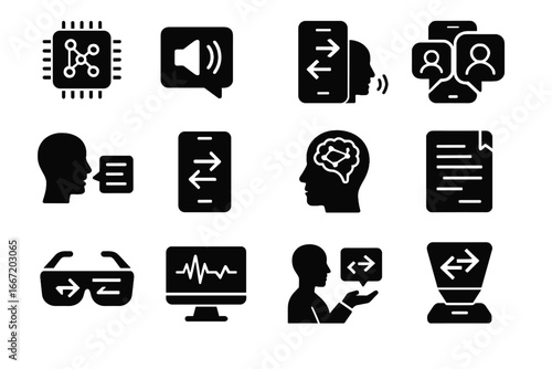 Ai language device vector chat interface converter neural icon engine translator module