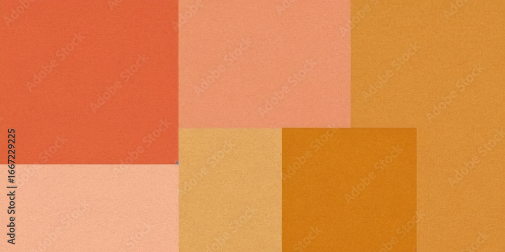 Fototapeta premium Warm-toned color blocks form a harmonious visual composition