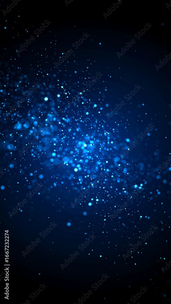 Obraz premium Abstract cosmic blue light