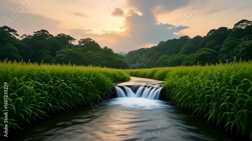 river in the mountains