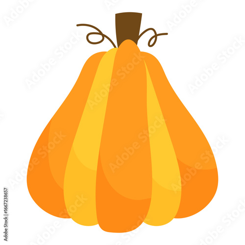Delightful Autumn Pumpkin Graphic Symbolizing Festive Harvest Season Celebrations