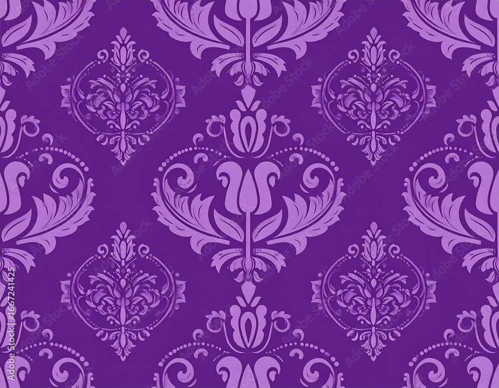 Purple Damask Seamless Pattern. (1) Purple Damask Seamless Pattern. (1)