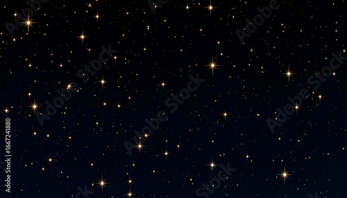Night Sky with Stars, Galaxy, and Space.