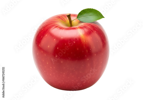 A single, vibrant red , complete with a green leaf, is showcased against a pure black background.