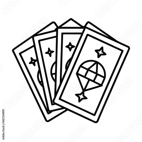 Artistic tarot card design featuring mystical imagery and symbolic elements