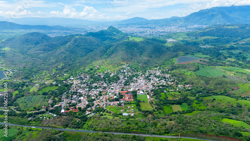 Wallpaper Mural Aerial view of the magical neighborhood of Bellavista, with the city of Tepic in the background. Nayarit, Mexico Torontodigital.ca
