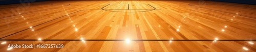 High-angle shot polished hardwood volleyball court , texture, tournament, floor