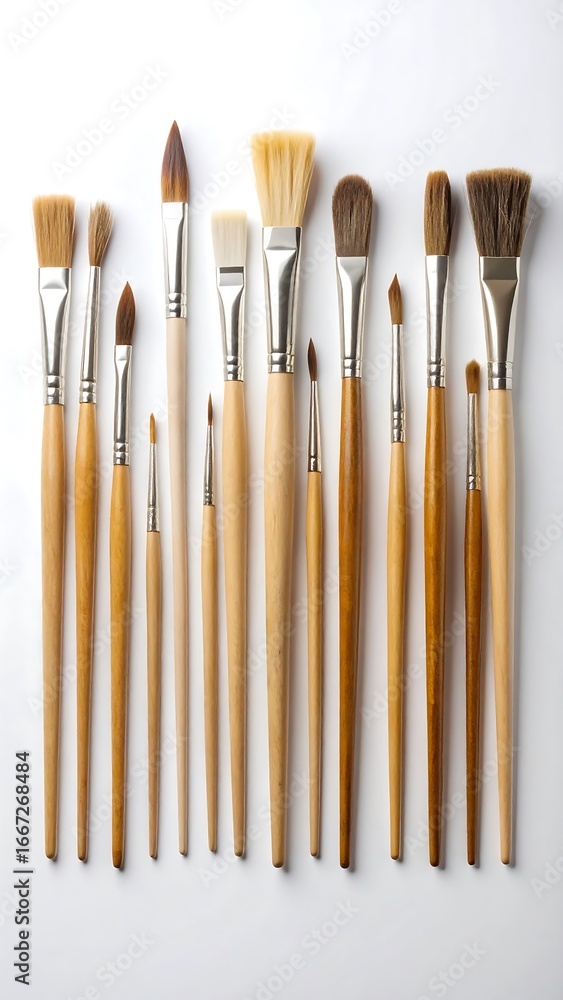 Fototapeta premium Paintbrushes arranged
