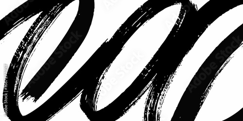 Bold Black Brush Stroke Abstract Background white