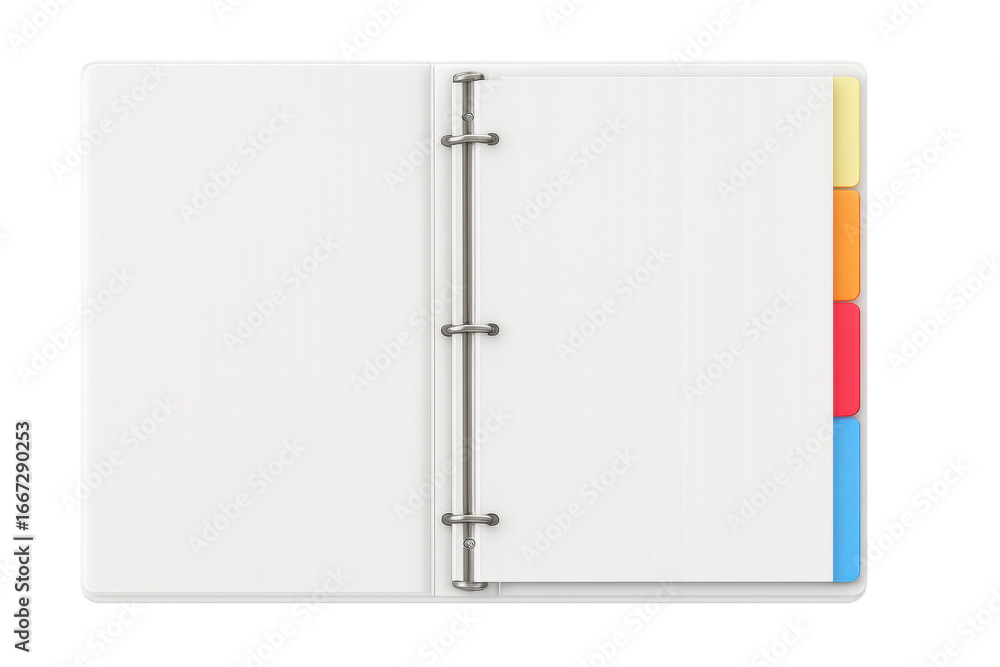custom made wallpaper toronto digitalOpen notebook with colorful tabs on transparent background