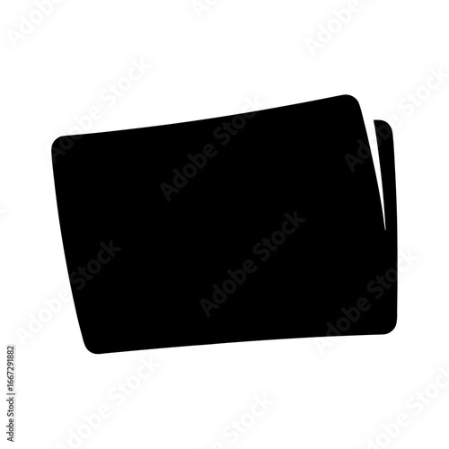 Black folder icon with rounded corners sitting at a slight angle