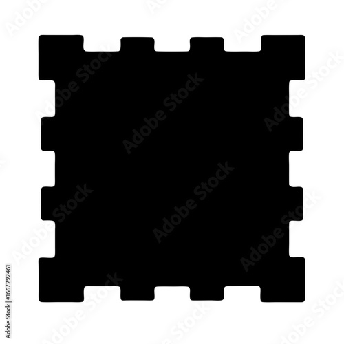 Interlocking Foam Puzzle Mat Tile Square Shape with Modular Design Details