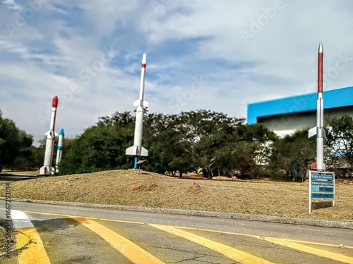 Rockets at the museum entrance