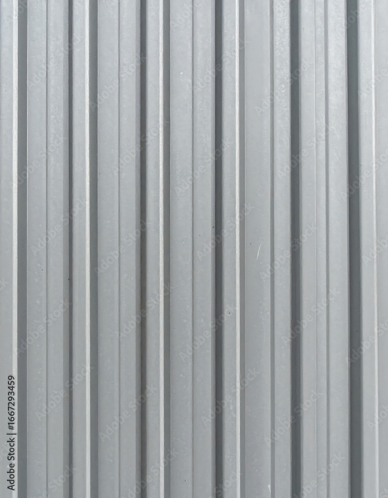 Obraz premium Gray corrugated metal siding