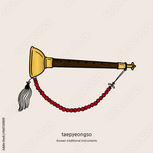 Korean traditional musical instrument Taepyeongso