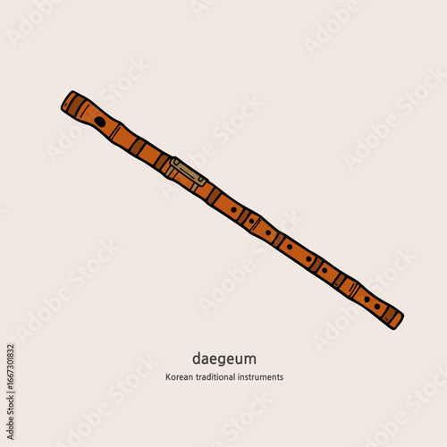 Korean traditional musical instrument Daegeum