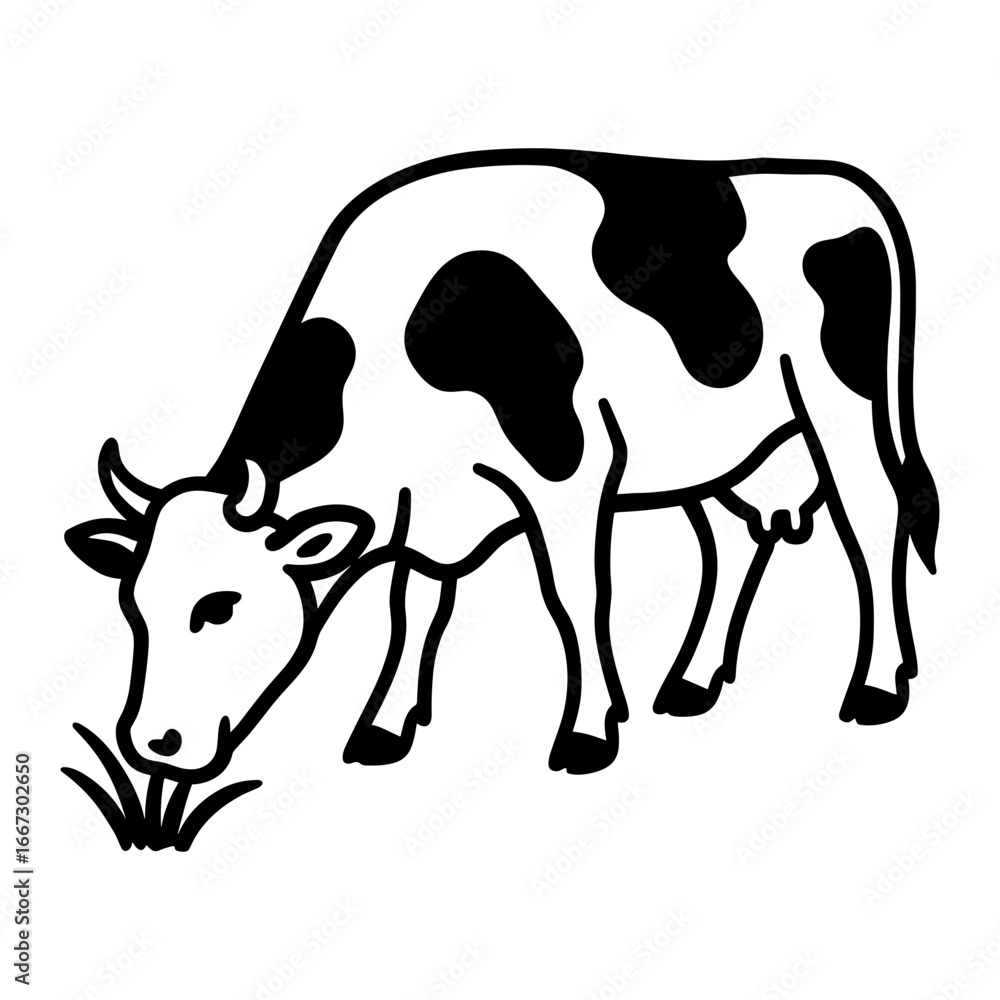 Obraz premium Cow Grazing