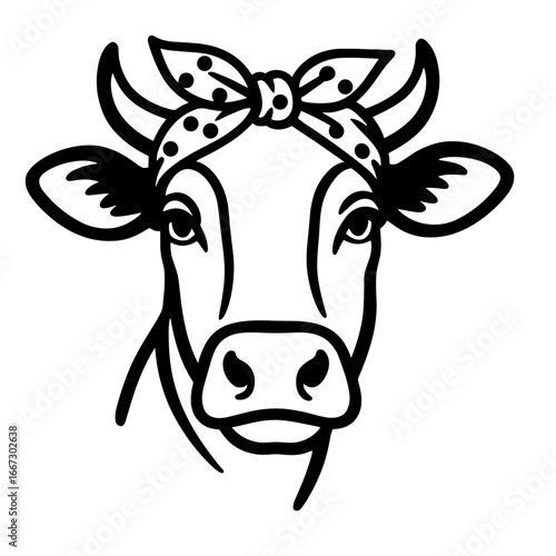 Cow with Bandana