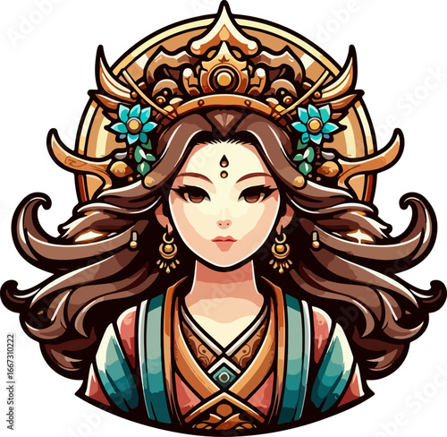 Beautiful_Oriental_Goddess_Illustration_in_Traditional_Chinese_Imperial_Clothes