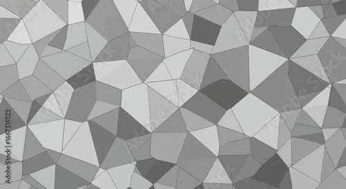 Monochromatic Abstract Geometric Pattern with Polygonal Shapes and Subtle Shades