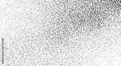Abstract pointillism style texture background with chaotic scatter of dots