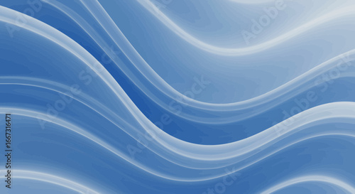 Gentle Waves: A serene and soothing blue abstract background with soft curves
