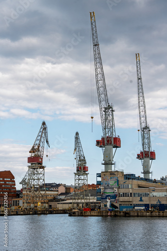 Wallpaper Mural Jätkäsaari Port (Jätkäsaari Satama) is located in the Jätkäsaari district of Helsinki, Finland, southwest of the city center. It is a modern harbor area used for passenger and cargo traffic, featuring Torontodigital.ca