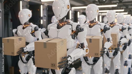 Futuristic Robot Workforce: Efficiently Delivering Packages