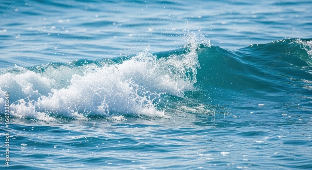 Fototapeta premium Azure ocean wave crests