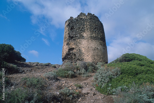 Torre Foghe, Punta Foghe, Tresnuraghes, Sardinia, Italy